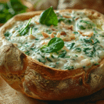 knorr spinach dip recipe in bread bowl – creamy and iron-rich appetizer