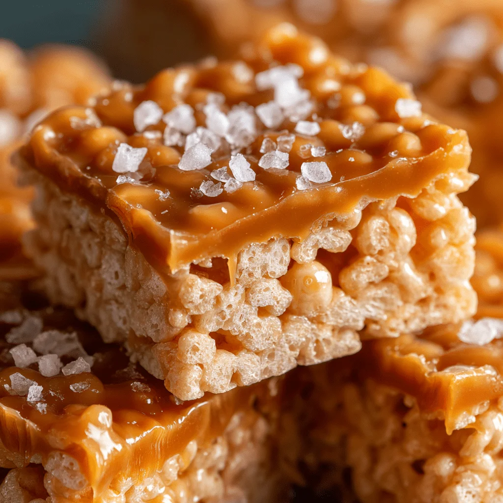 Amazing Salted Caramel Rice Krispie Treats: The Perfect Sweet and Salty Snack
